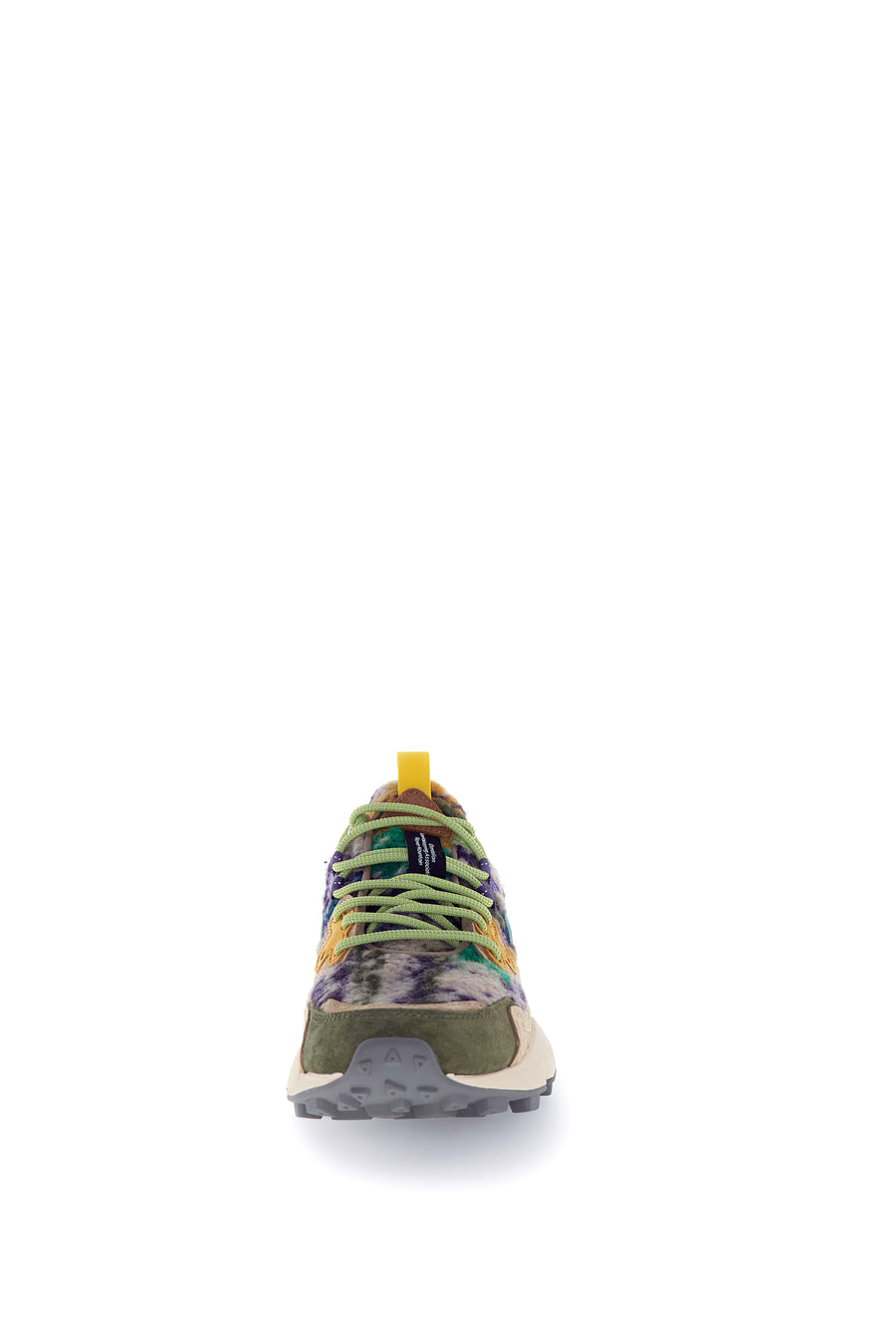 Sneakers Flower Mountain grey taupe dark green teddy Yamano 3