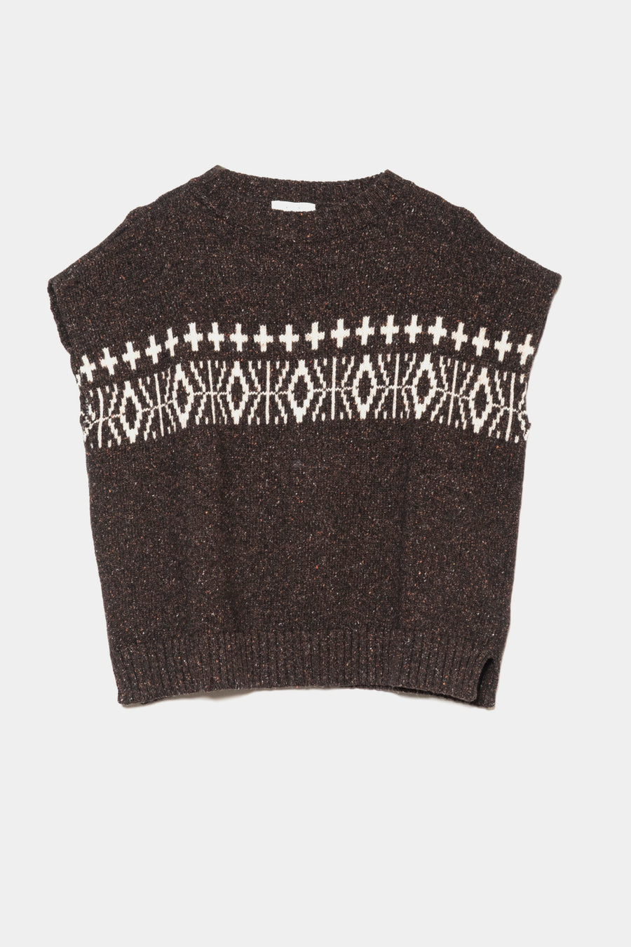 Gilet MA'RY'YA brown beige