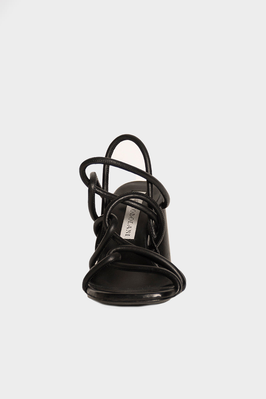 Sandalo Ernesto Dolani in pelle nero 4dvit02