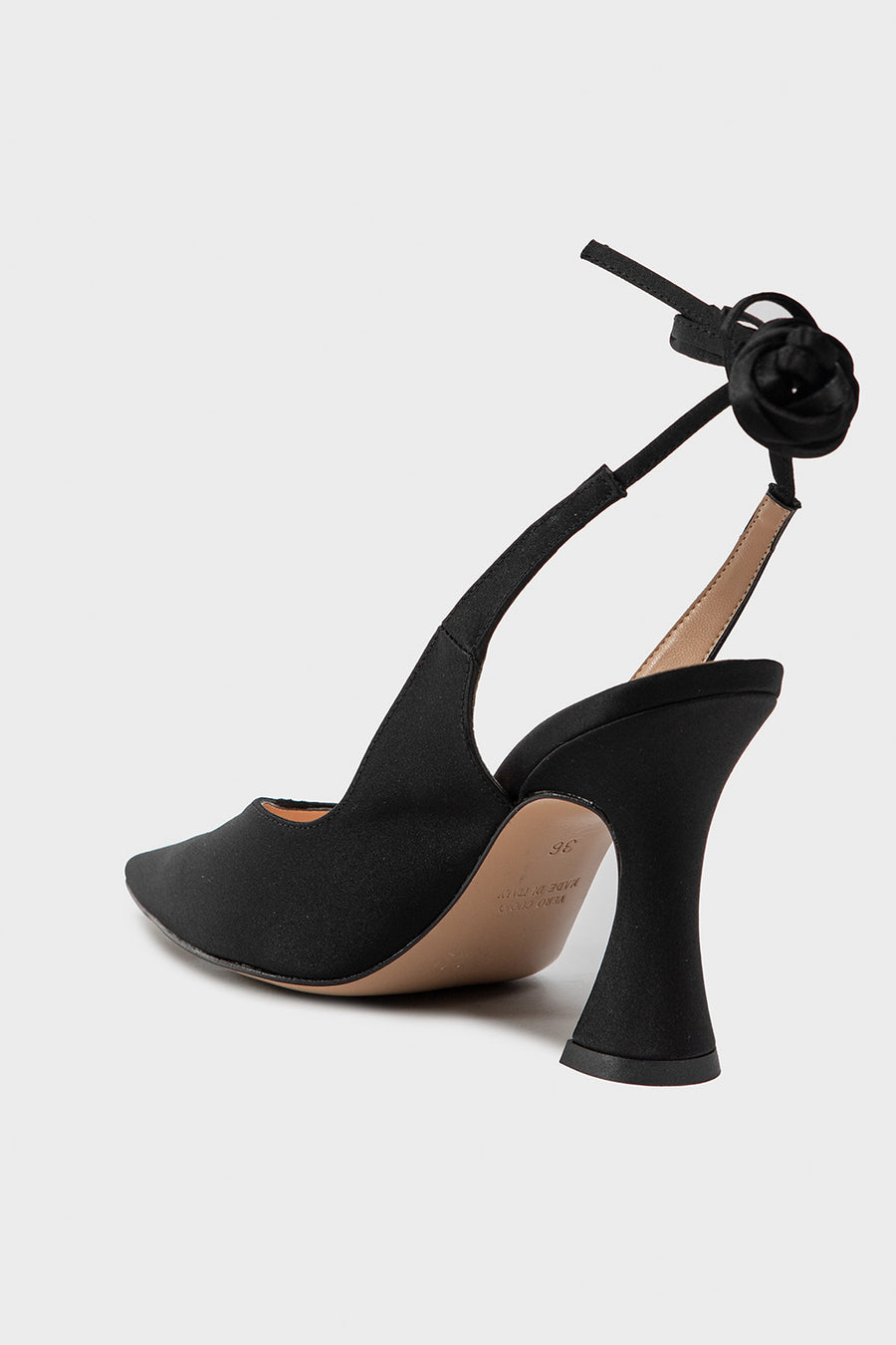Sandalo Chanel da donna in tessuto nero D988