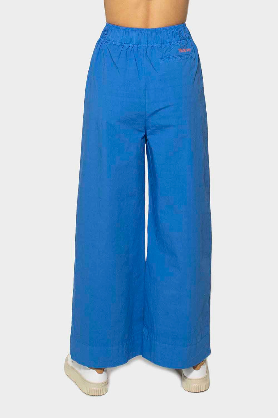 Pantalone True Nyc in cotone blu baloon