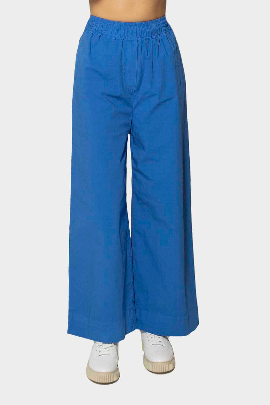 Pantalone True Nyc in cotone blu baloon