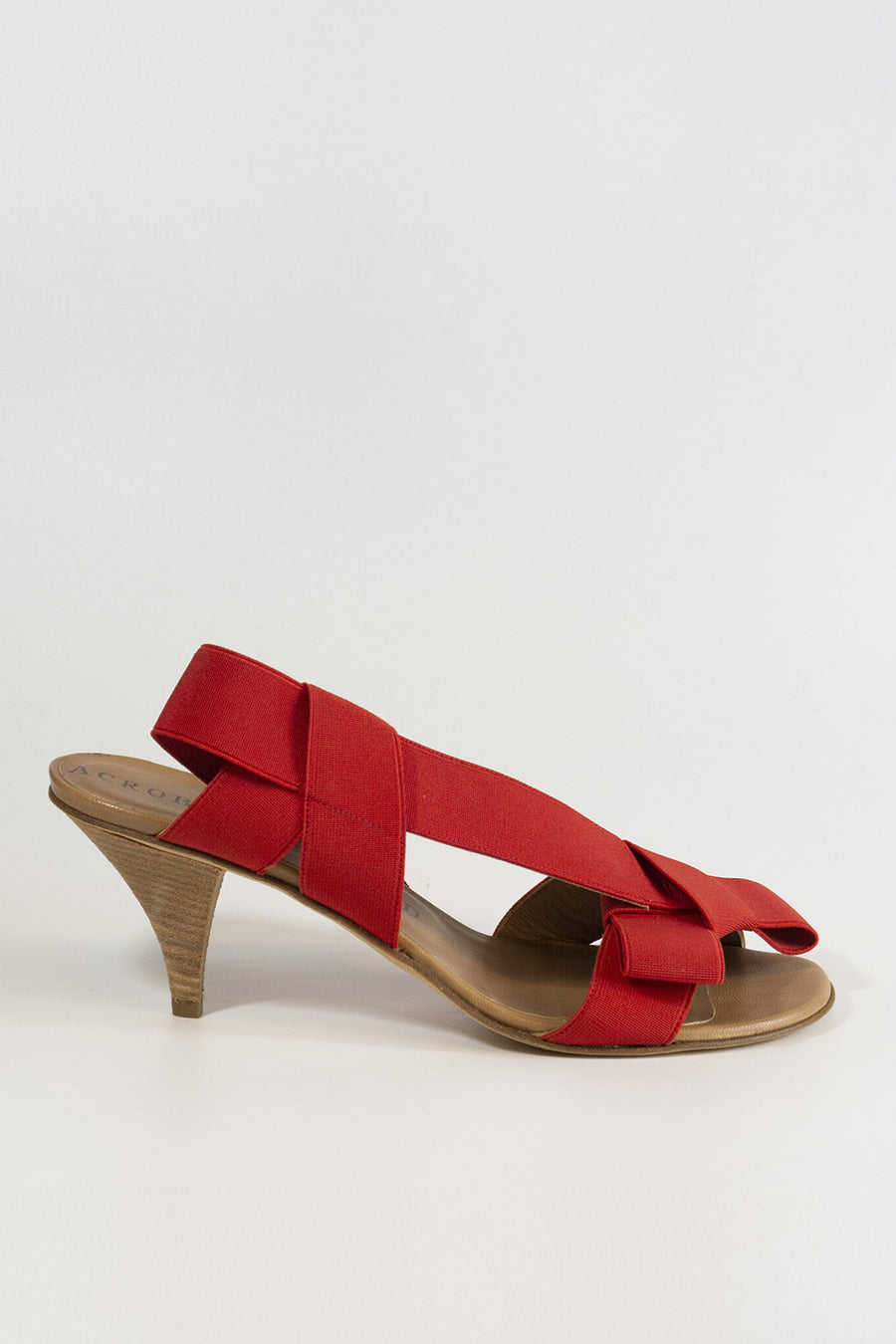 Sandalo Acrobats of God  da donna in elastico rosso