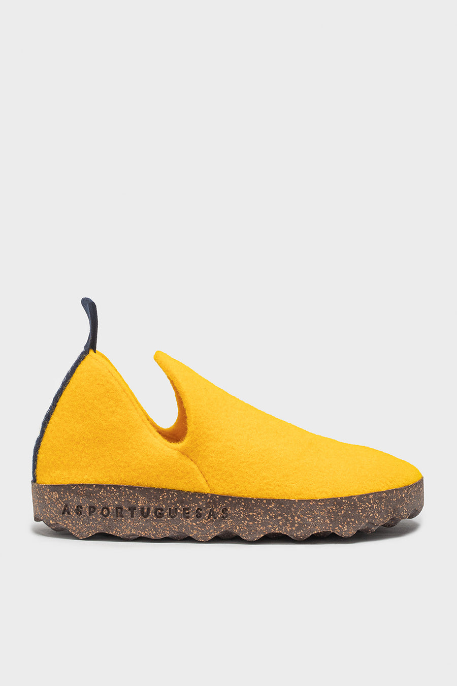 Sneakers da donna in lana gialla Footwear City
