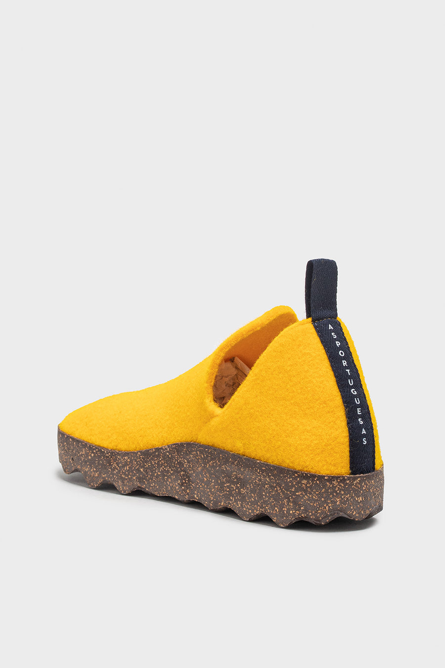 Sneakers da donna in lana gialla Footwear City