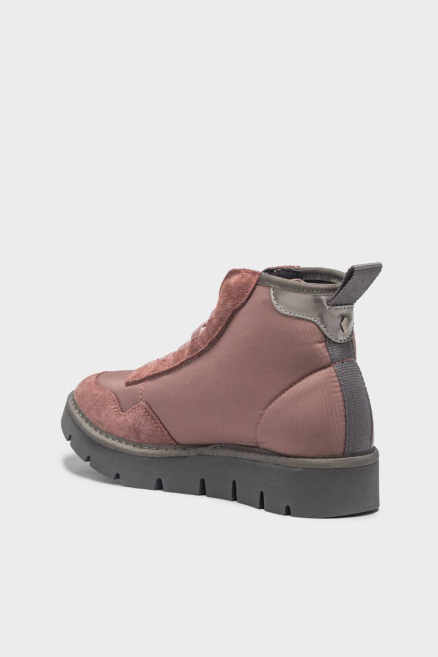 Sneakers Polacchino con elastici da donna tessuto rosa P05/18