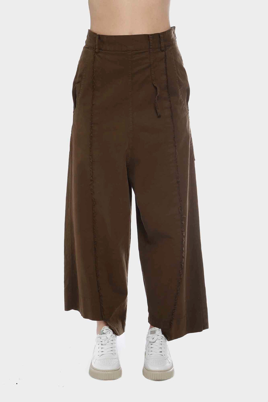 Pantalone Serie Numerica in cotone fango sn844