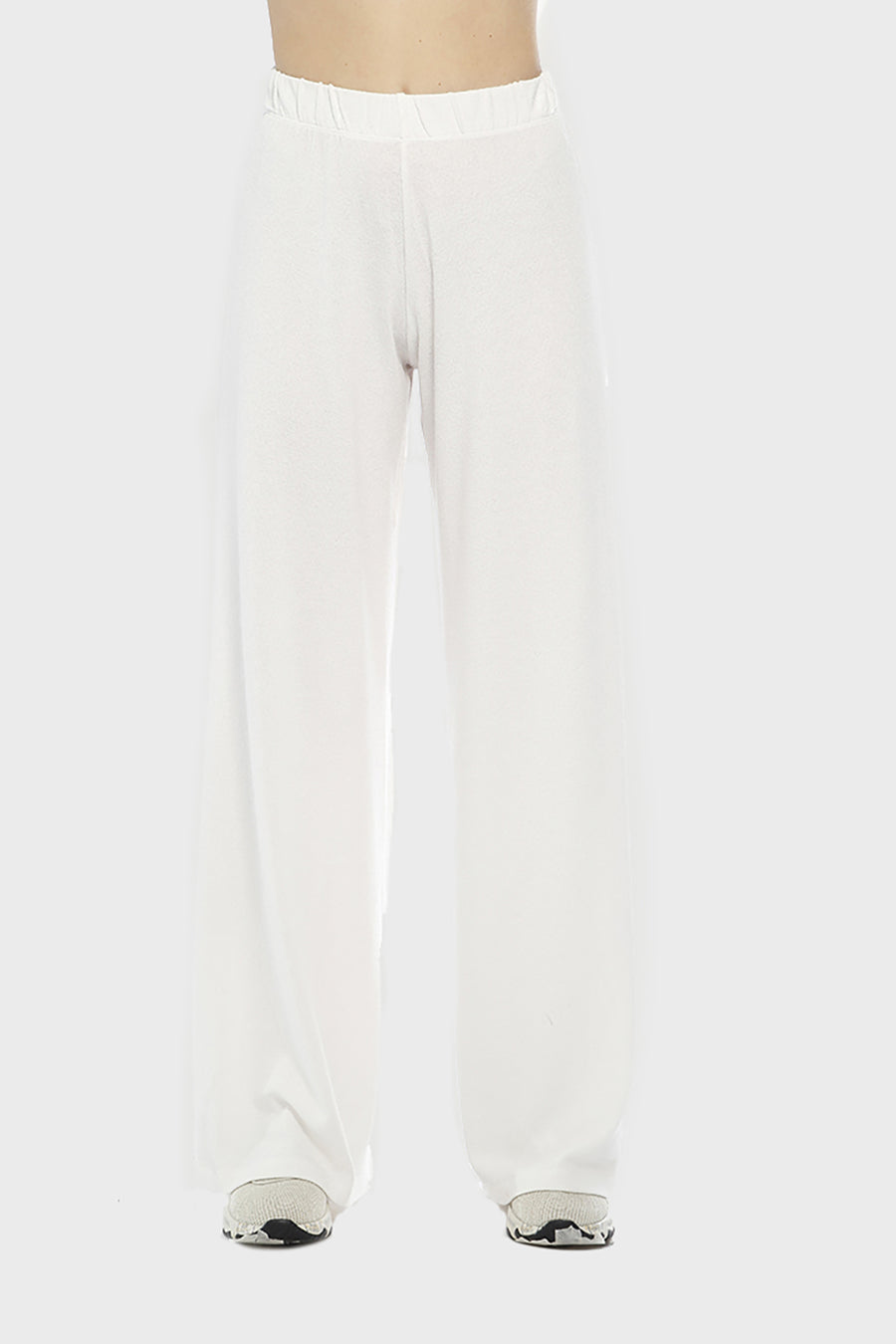 Pantalone Alisa in tessuto color talco vs7-l011